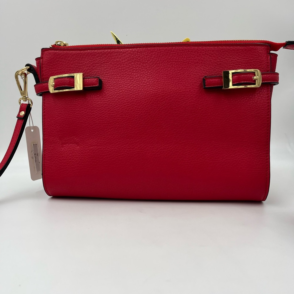 Elegant Red Leather Handbag